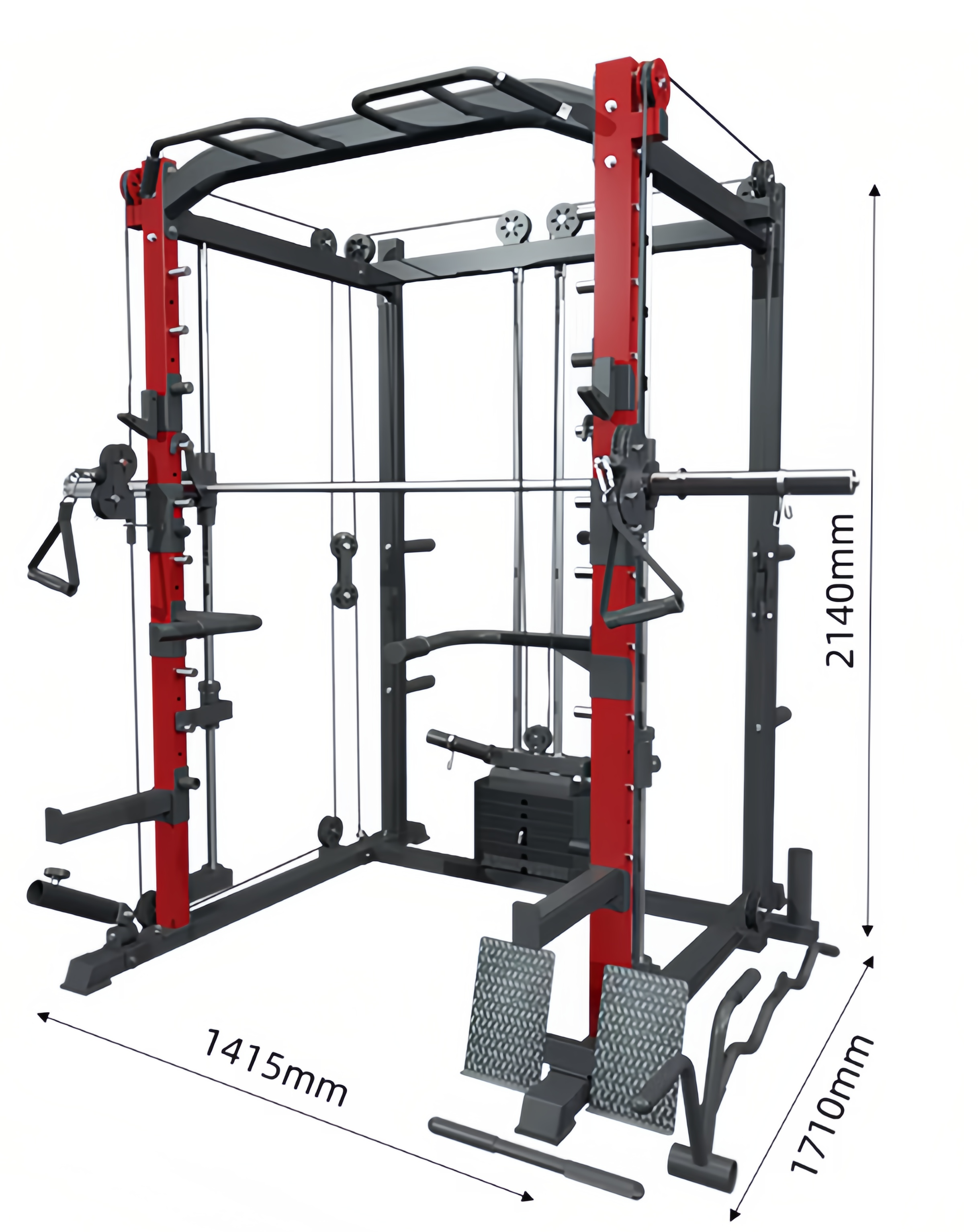 Multifunctional Power Rack Cage Giàn tạ đa năng
