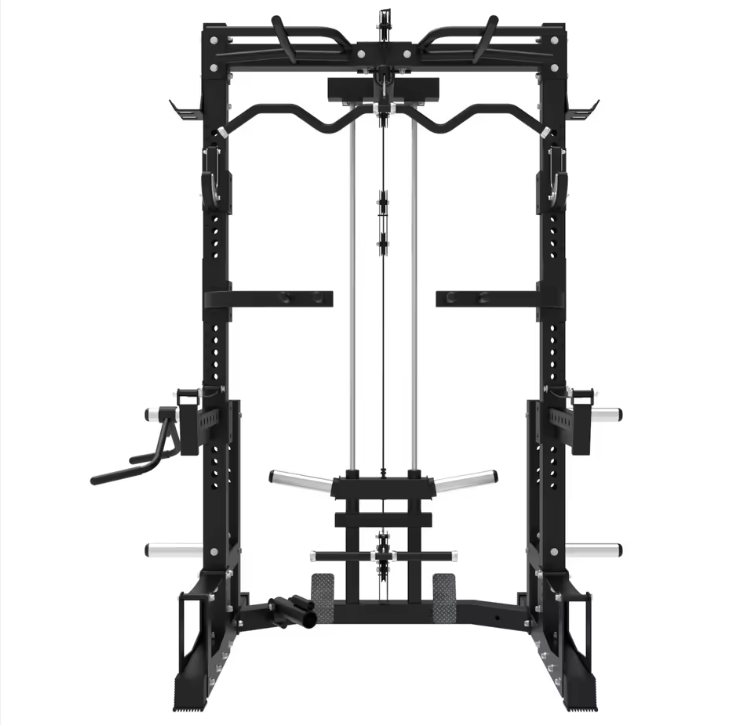 Squat Rack With Lat Pull Down and Cables