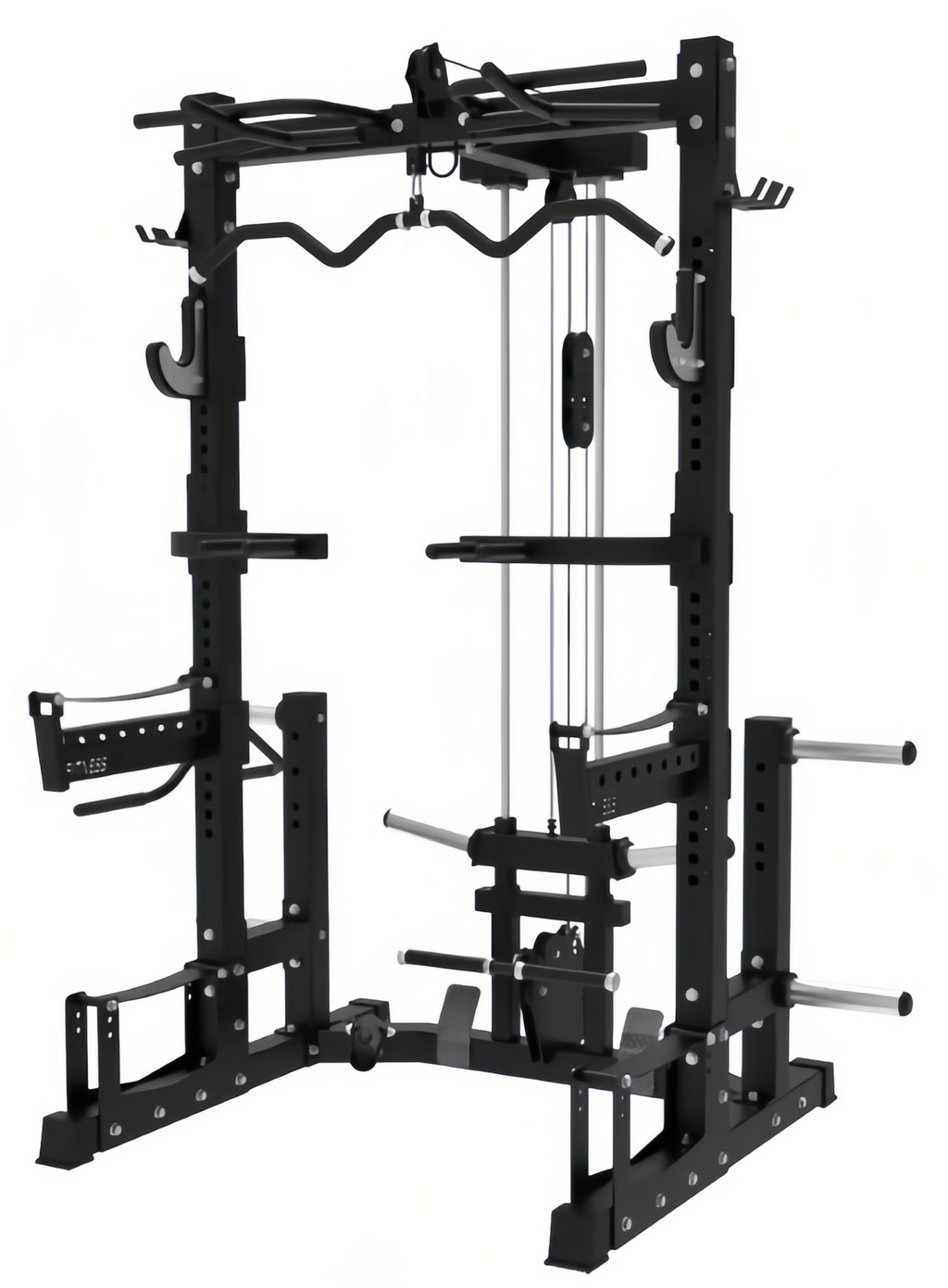 Squat Rack With Lat Pull Down and Cables