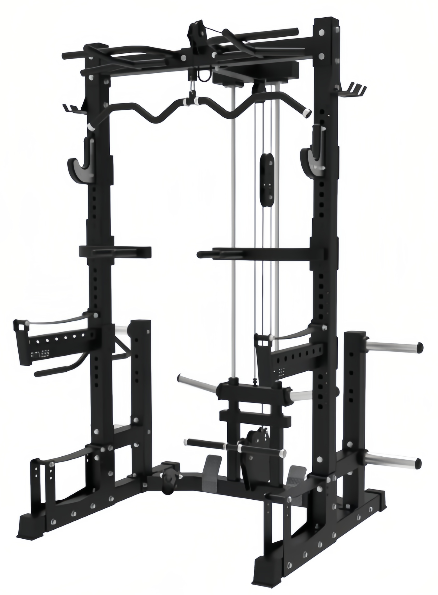 Squat Rack With Lat Pull Down and Cables