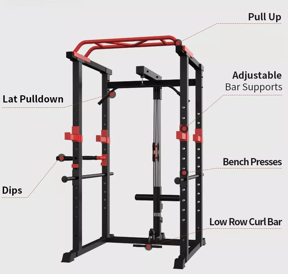 Multifunctional Power Rack Cage/Máy tập gánh đùi thường
